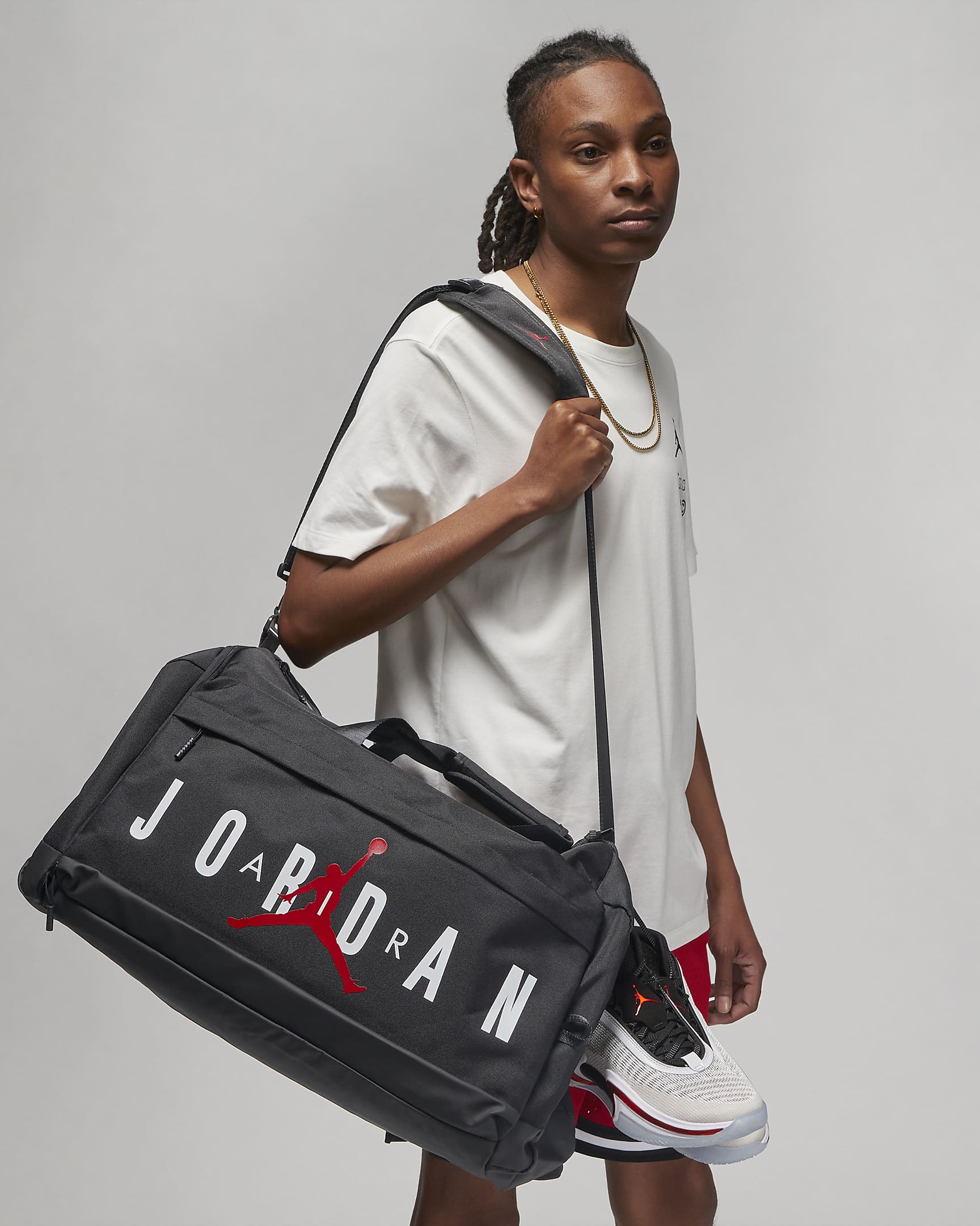 Nk Air Jordan Velocity Duffle Bag - Black 22 Inches