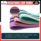 Premium Fitness Resistance Band for Women – Waist & Hip Training | Polyester Cotton Exercise Band | Pack of 3Premium Fitness Resistance Band for Women – Waist & Hip Training | Polyester Cotton Exercise Band | Pack of 3