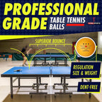 NIBIRU SPORT Professional Ping Pong Paddle Set – 2 or 4 Player Table Tennis Kit with Retractable Net, Balls, and Carry Bag