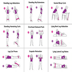 Leg Loop Resistance bands - Pack of 5