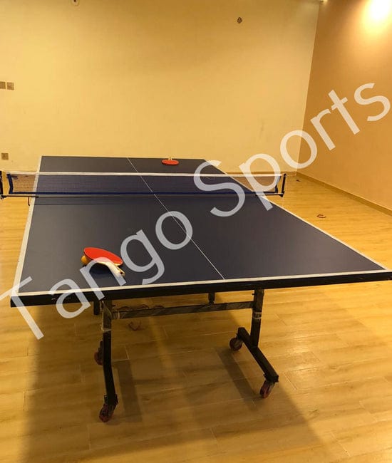 Table Tennis Table 8 Wheels Butterfly Style FOLDABLE - 5 x 9 Feet Tango Sports