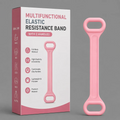 Multifunctional Elastic Resistance Band with 2 Handles ZSJ931 | Yoga, Pilates & Home Fitness Stretch Band