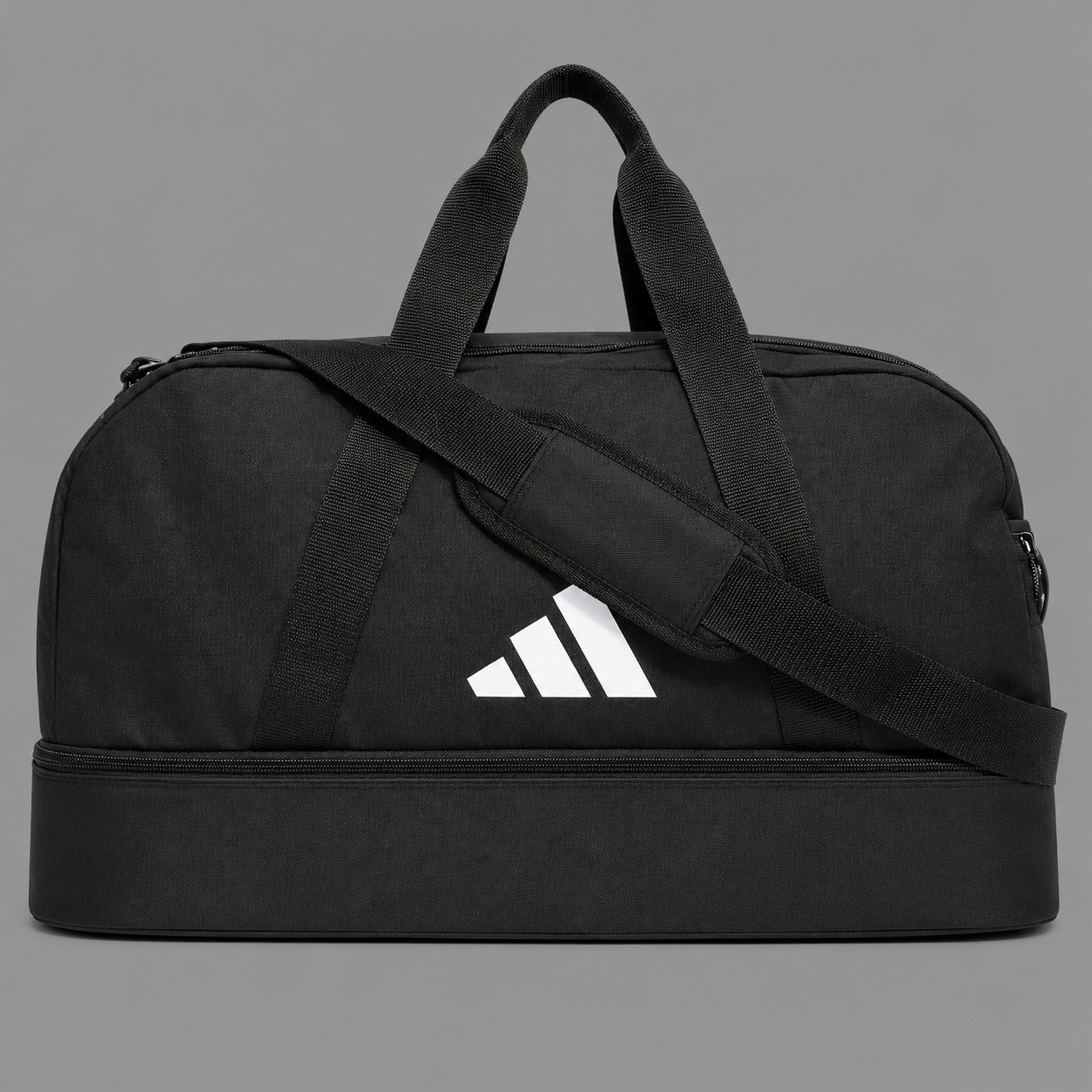 Ads Tiro League Duffel Bag With Shoe Compartment - Black