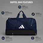 Ads Tiro League Duffel Bag With Shoe Compartment - Blue