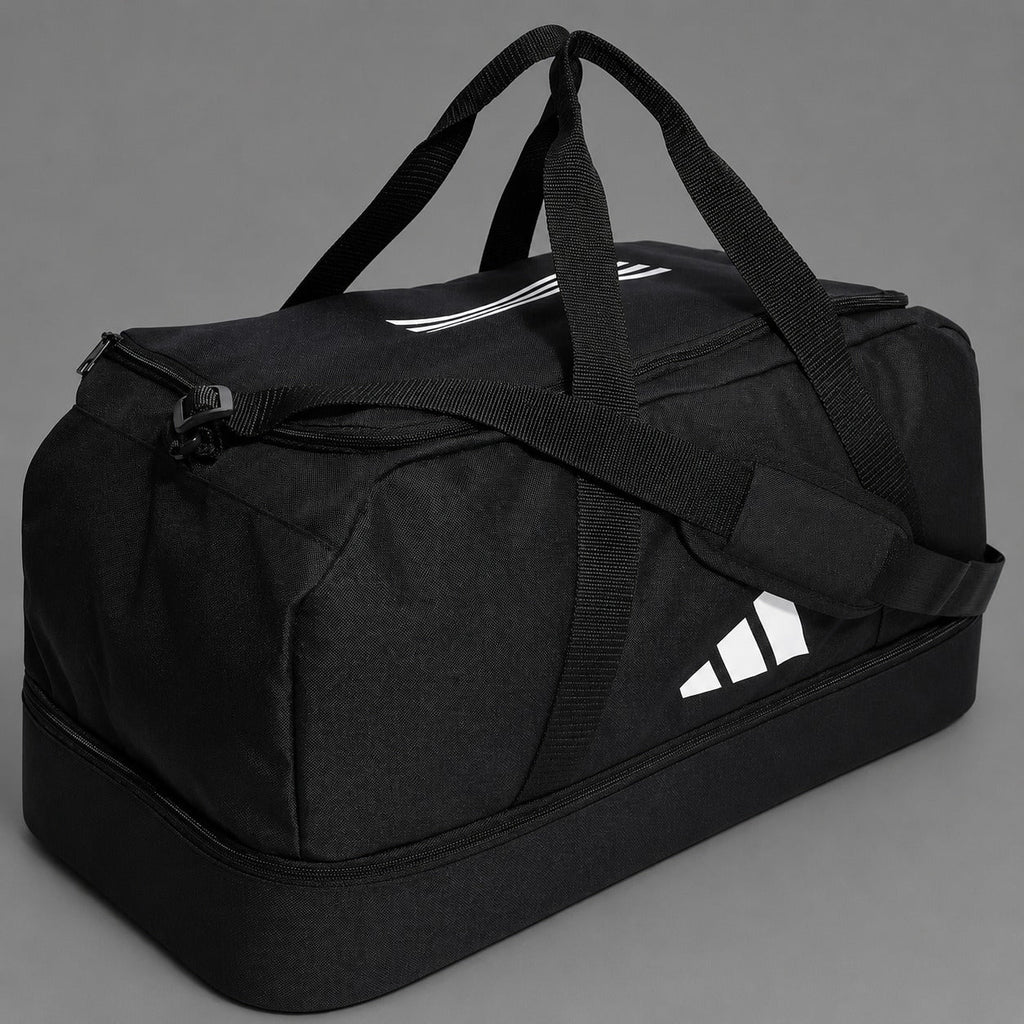 Ads Tiro League Duffel Bag With Shoe Compartment - Black