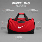 NK Sports Bag Brasilia Training Bag - Red & Black